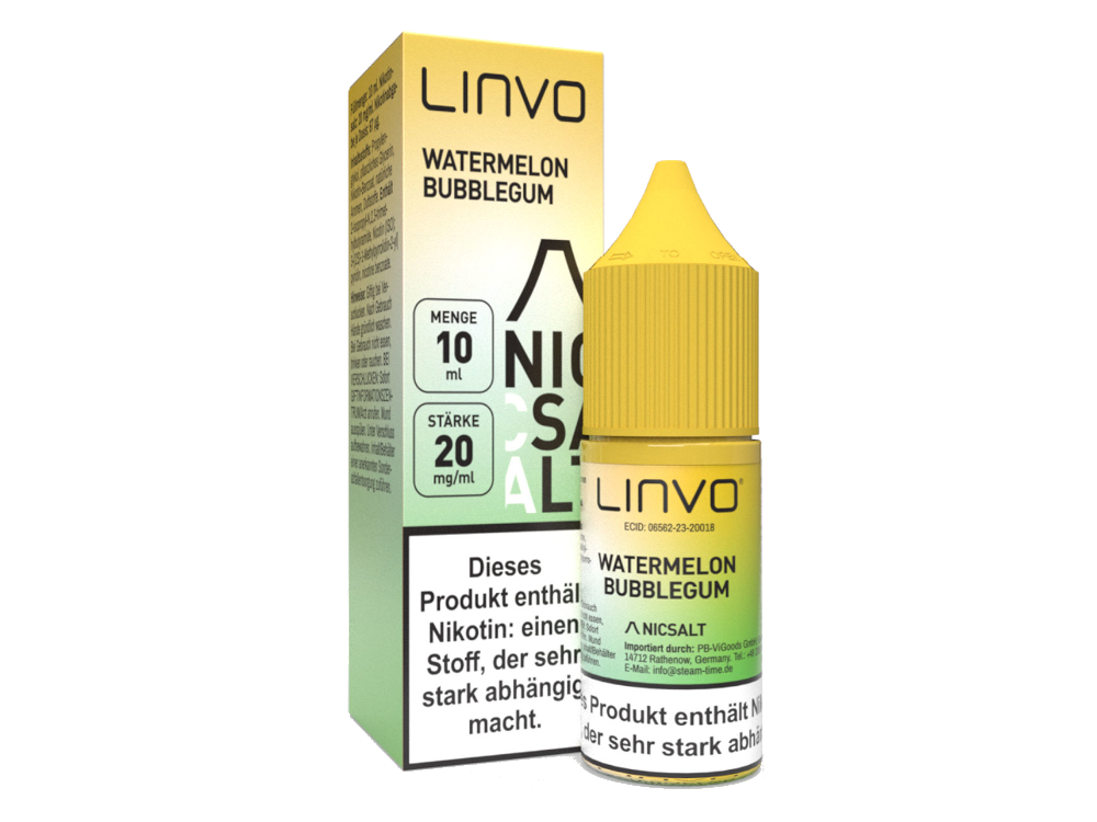 Linvo - Watermelon Bubblegum - Nikotinsalz Liquid 20 mg/ml