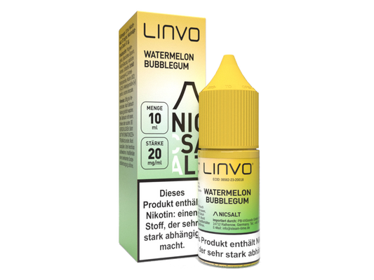 Linvo - Watermelon Bubblegum - Nikotinsalz Liquid 20 mg/ml