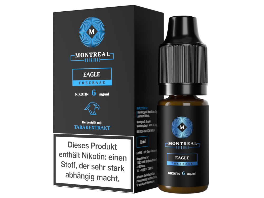Montreal Original - Eagle E-Zigaretten Liquid 6 mg/ml 5er Packung