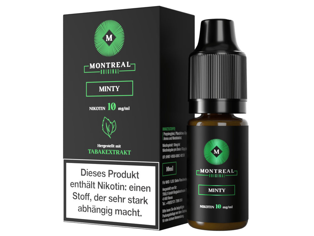 Montreal Original - Minty - Nikotinsalz Liquid 10 mg/ml 5er Packung