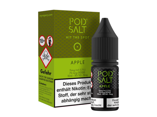 Pod Salt - Apple - Nikotinsalz Liquid 11 mg/ml 100er Packung