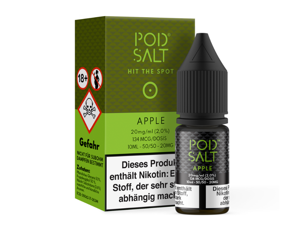 Pod Salt - Apple - Nikotinsalz Liquid 20 mg/ml 5er Packung