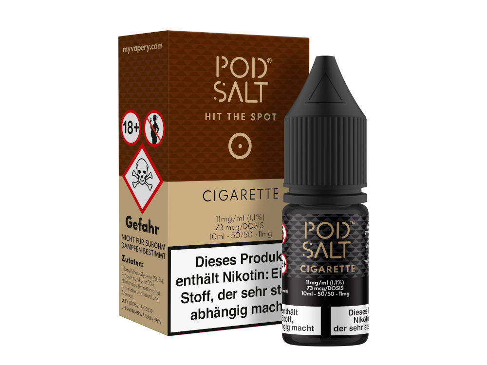 Pod Salt - Cigarette - Nikotinsalz Liquid 11 mg/ml 100er Packung