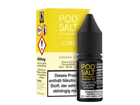 Pod Salt Core - Banana Ice - Nikotinsalz Liquid 11 mg/ml 100er Packung