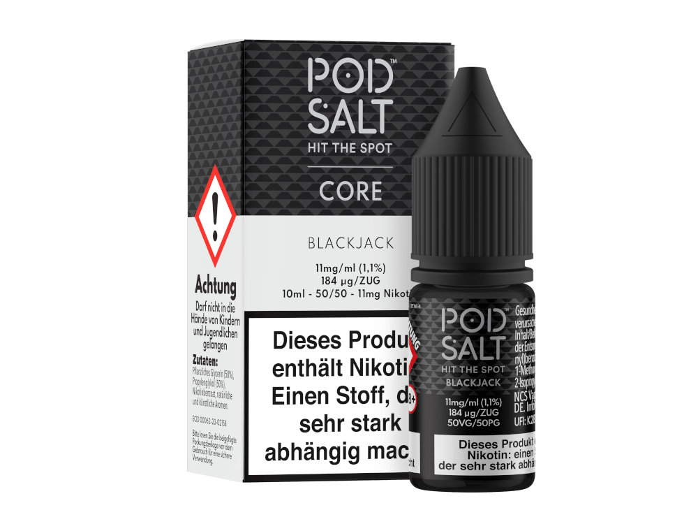 Pod Salt Core - Blackjack - Nikotinsalz Liquid 11 mg/ml