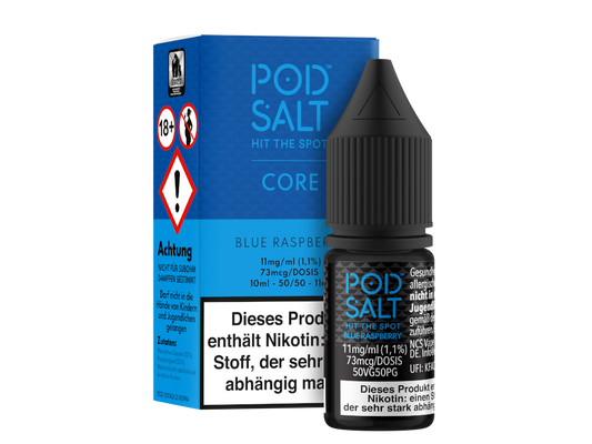 Pod Salt Core - Blue Raspberry - Nikotinsalz Liquid 11 mg/ml 100er Packung