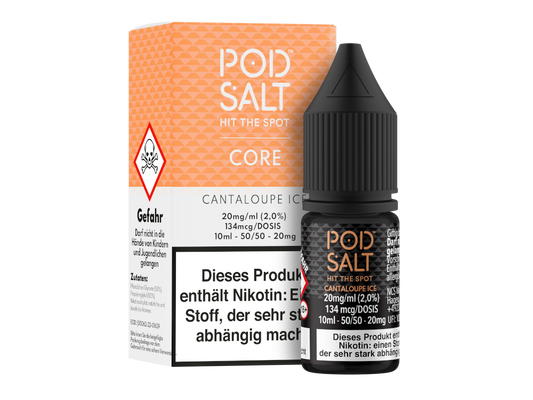 Pod Salt Core - Cantaloupe Ice - Nikotinsalz Liquid 20 mg/ml 100er Packung