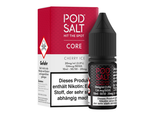 Pod Salt Core - Cherry Ice - Nikotinsalz Liquid 20 mg/ml 100er Packung