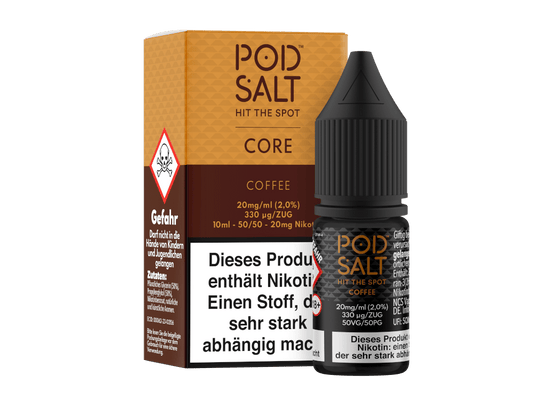 Pod Salt Core - Coffee - Nikotinsalz Liquid 20 mg/ml 5er Packung