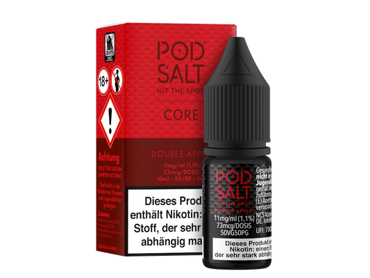 Pod Salt Core - Double Apple - Nikotinsalz Liquid 11 mg/ml 5er Packung