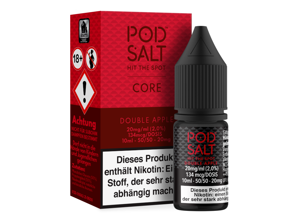 Pod Salt Core - Double Apple - Nikotinsalz Liquid 20 mg/ml 100er Packung