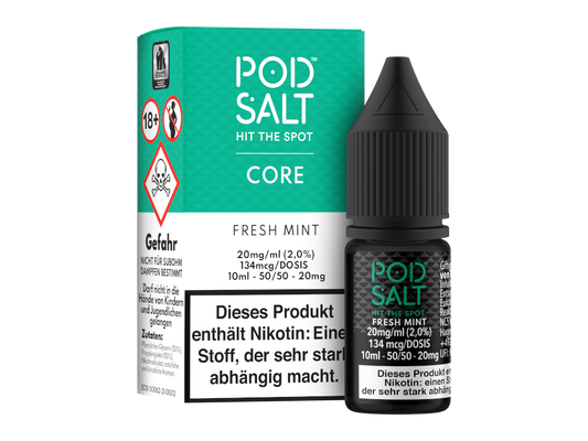 Pod Salt Core - Fresh Mint - Nikotinsalz Liquid 20 mg/ml 5er Packung