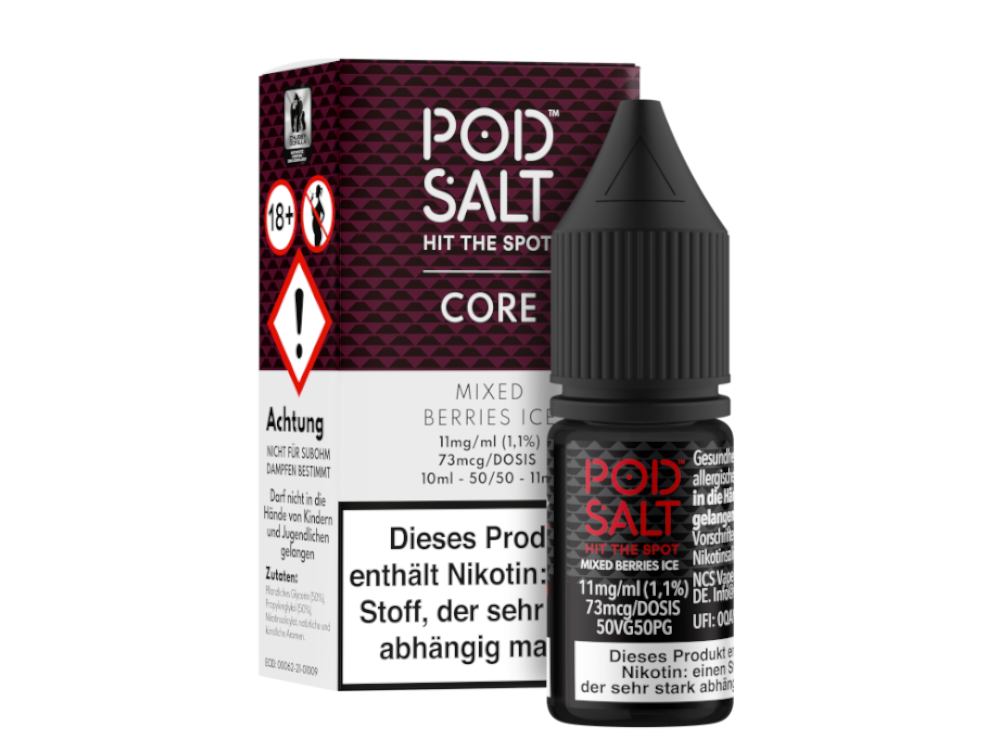 Pod Salt Core - Mixed Berries Ice - Nikotinsalz Liquid 11 mg/ml 5er Packung