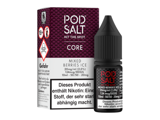 Pod Salt Core - Mixed Berries Ice - Nikotinsalz Liquid 20 mg/ml 100er Packung