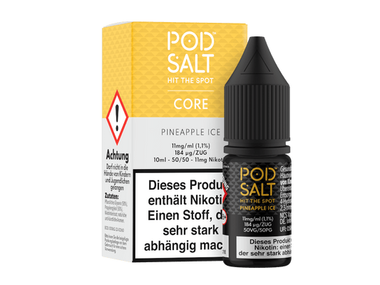 Pod Salt Core - Pineapple Ice - Nikotinsalz Liquid 11 mg/ml 5er Packung