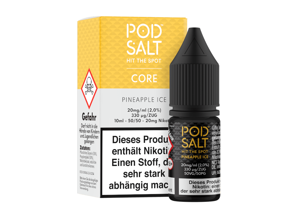 Pod Salt Core - Pineapple Ice - Nikotinsalz Liquid 20 mg/ml 5er Packung