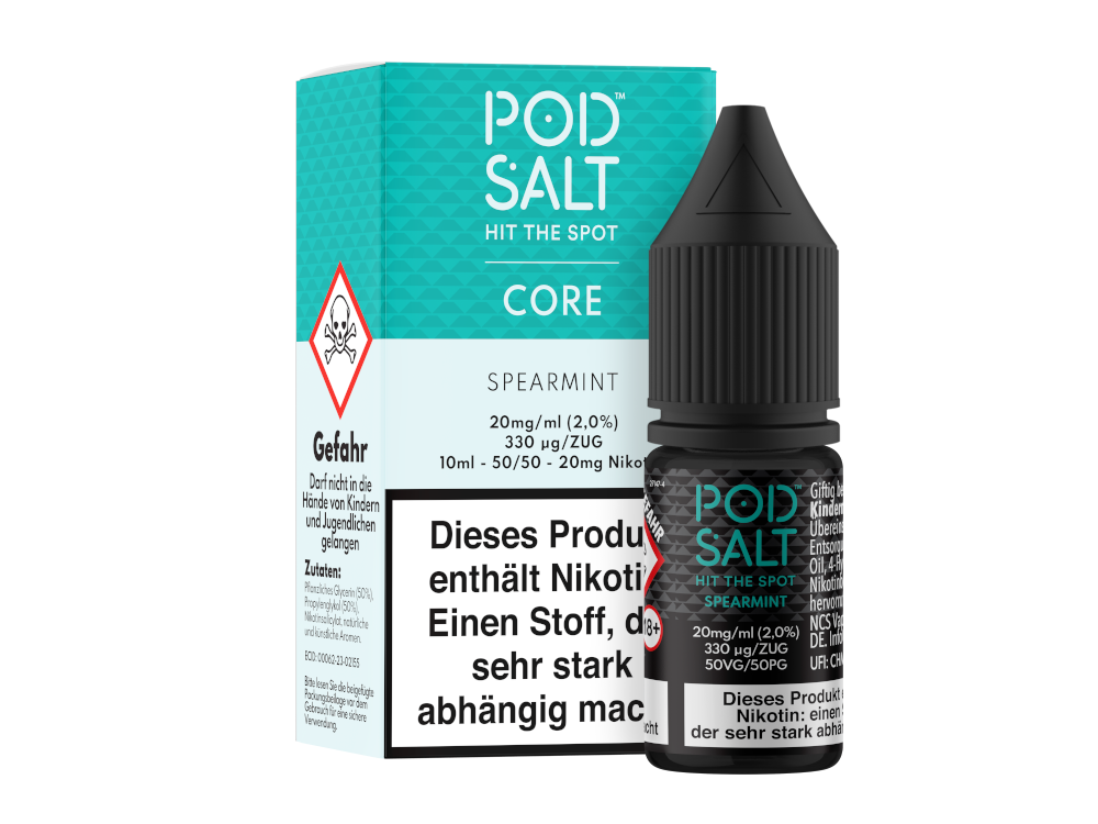 Pod Salt Core - Spearmint - Nikotinsalz Liquid 20 mg/ml 100er Packung