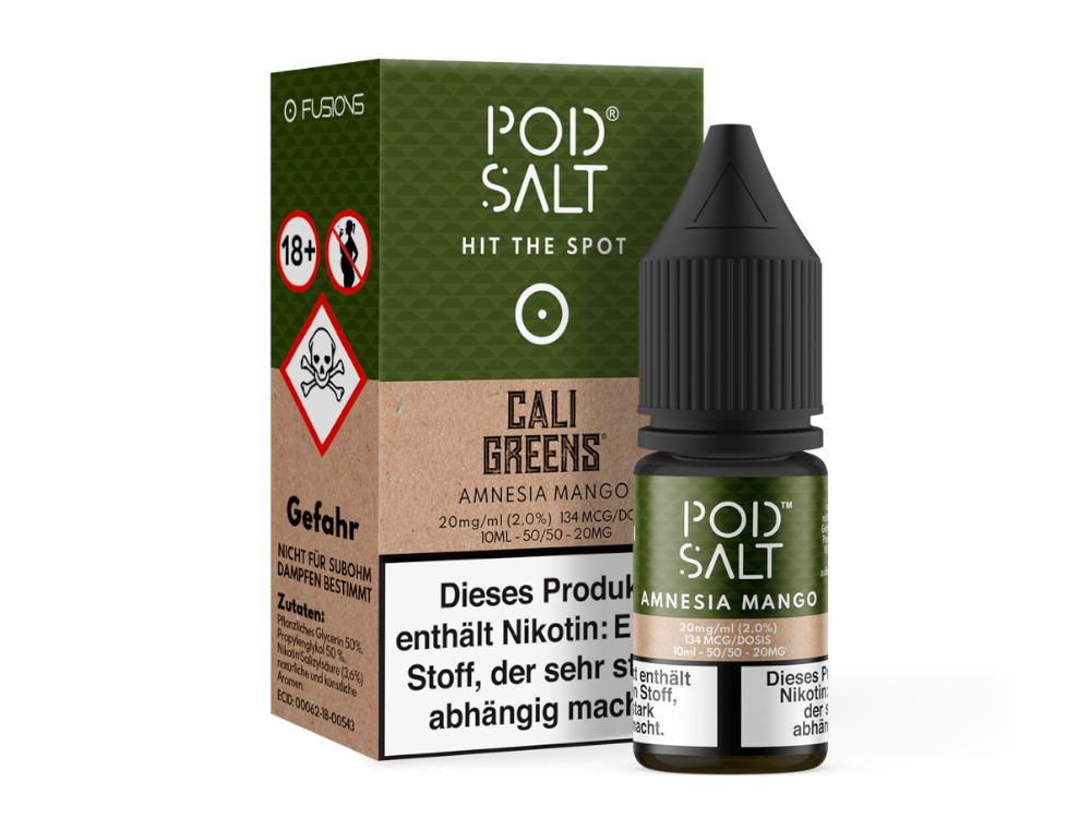 Pod Salt Fusion - Amnesia Mango - Nikotinsalz Liquid 20 mg/ml 5er Packung