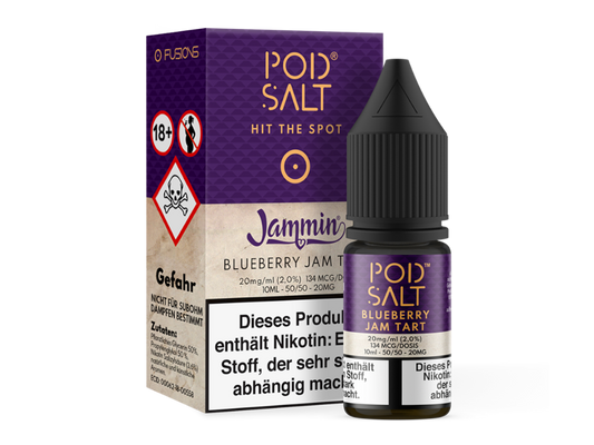 Pod Salt Fusion - Blueberry Jam Tart - Nikotinsalz Liquid 20 mg/ml