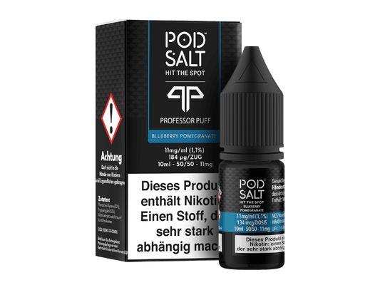 Pod Salt Fusion - Blueberry Pomegranate - Nikotinsalz Liquid 11 mg/ml 100er Packung