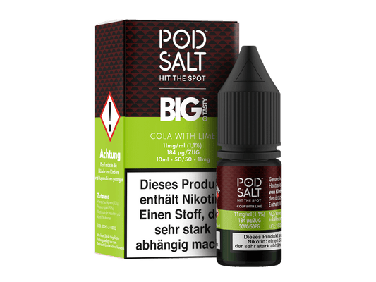 Pod Salt Fusion - Cola with Lime - Nikotinsalz Liquid 11 mg/ml