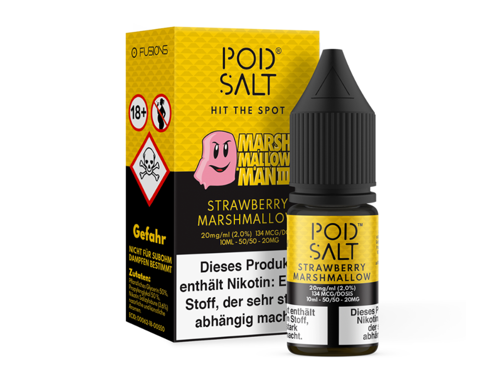 Pod Salt Fusion - Marshmallow Man 3 - Nikotinsalz Liquid 20 mg/ml 100er Packung