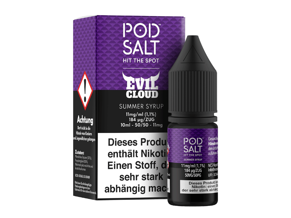 Pod Salt Fusion - Summer Syrup - Nikotinsalz Liquid 11 mg/ml 100er Packung