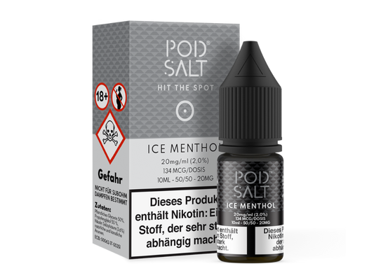 Pod Salt - Ice Menthol - Nikotinsalz Liquid 20 mg/ml 100er Packung