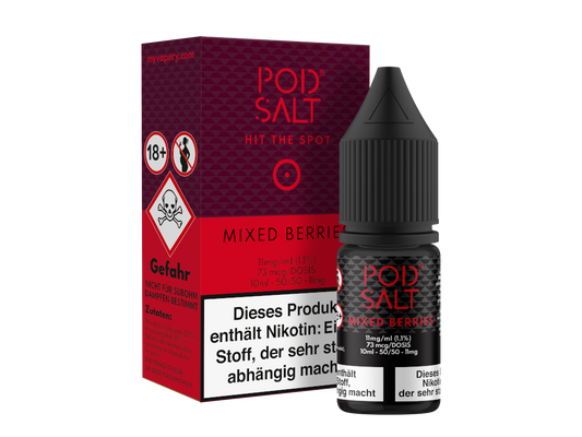 Pod Salt - Mixed Berries - Nikotinsalz Liquid 11 mg/ml 5er Packung