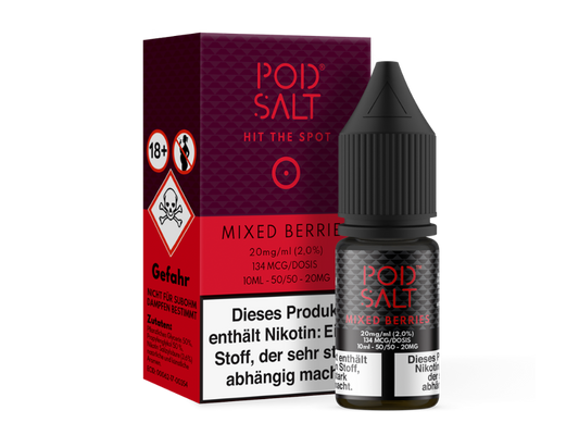 Pod Salt - Mixed Berries - Nikotinsalz Liquid 20 mg/ml 5er Packung