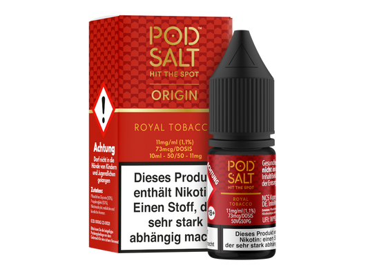 Pod Salt Origin - Royal Tobacco - Nikotinsalz Liquid 11 mg/ml