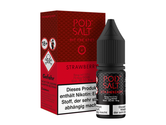 Pod Salt - Strawberry - Nikotinsalz Liquid 11 mg/ml