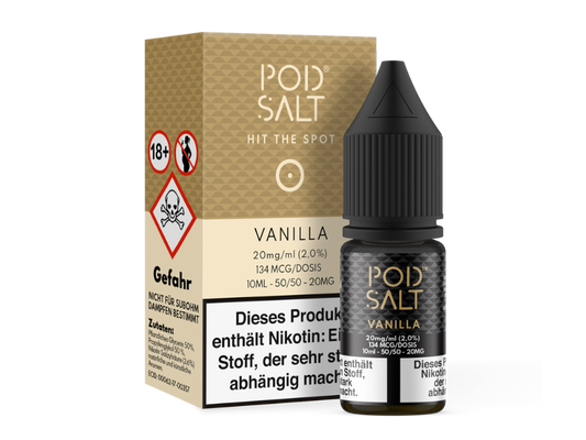Pod Salt - Vanilla - Nikotinsalz Liquid 20 mg/ml 100er Packung