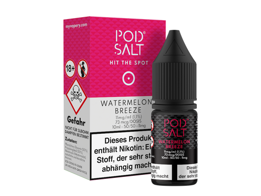 Pod Salt - Watermelon Breeze - Nikotinsalz Liquid 11 mg/ml
