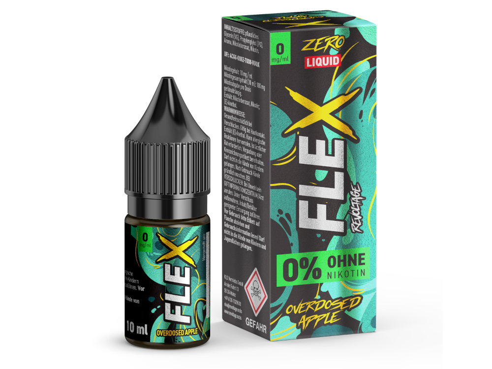 Revoltage - FLEX - Overdosed Apple - Nikotinsalz Liquid 0 mg/ml