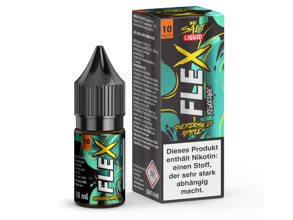 Revoltage - FLEX - Overdosed Apple - Nikotinsalz Liquid 10 mg/ml 15er Packung