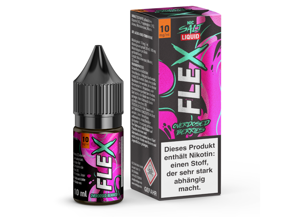 Revoltage - FLEX - Overdosed Berries - Nikotinsalz Liquid 10 mg/ml 15er Packung