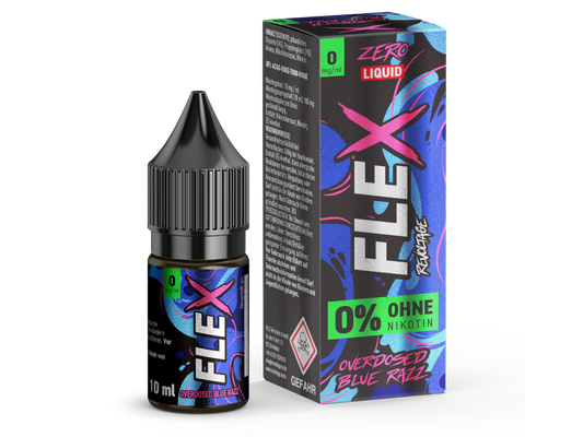 Revoltage - FLEX - Overdosed Blue Razz - Nikotinsalz Liquid 0 mg/ml 450er Packung