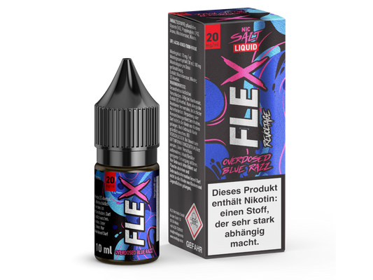 Revoltage - FLEX - Overdosed Blue Razz - Nikotinsalz Liquid 20 mg/ml 15er Packung