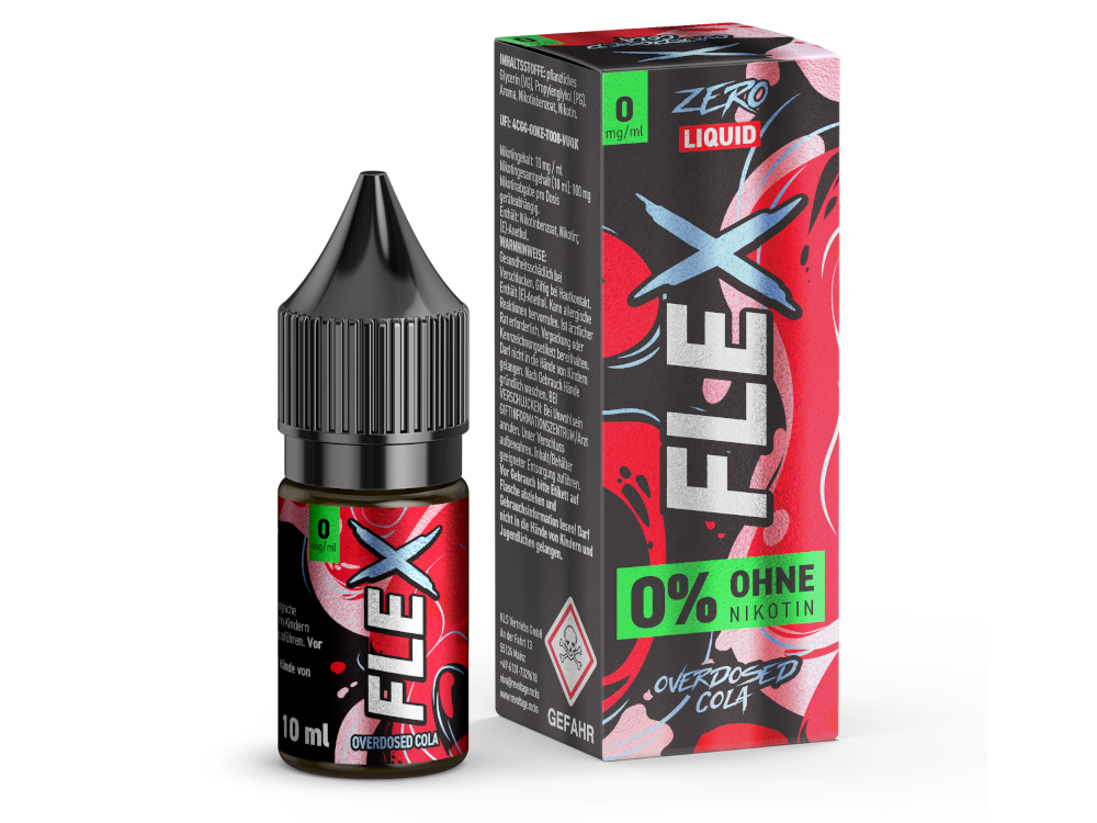 Revoltage - FLEX - Overdosed Cola - Nikotinsalz Liquid 0 mg/ml 10er Packung