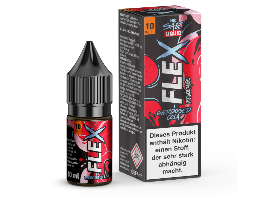 Revoltage - FLEX - Overdosed Cola - Nikotinsalz Liquid 10 mg/ml 450er Packung