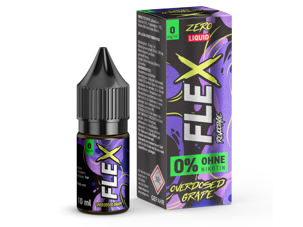 Revoltage - FLEX - Overdosed Grape - Nikotinsalz Liquid 0 mg/ml 450er Packung