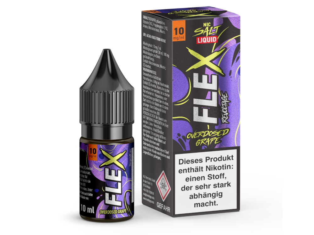 Revoltage - FLEX - Overdosed Grape - Nikotinsalz Liquid 10 mg/ml