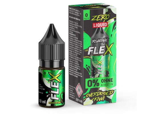 Revoltage - FLEX - Overdosed Kiwi - Nikotinsalz Liquid 0 mg/ml 450er Packung