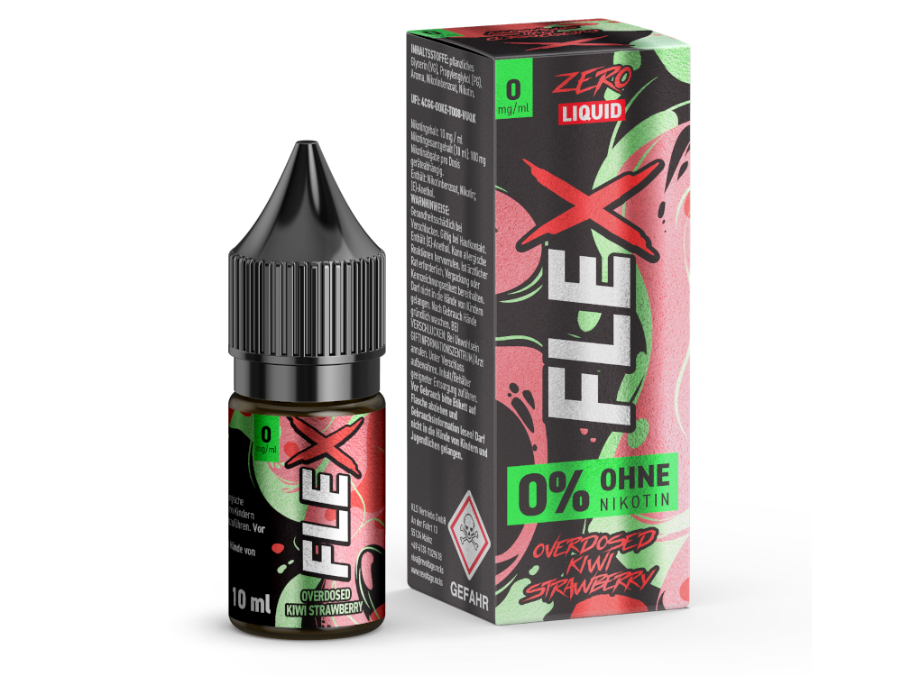 Revoltage - FLEX - Overdosed Kiwi Strawberry - Nikotinsalz Liquid 0 mg/ml 450er Packung