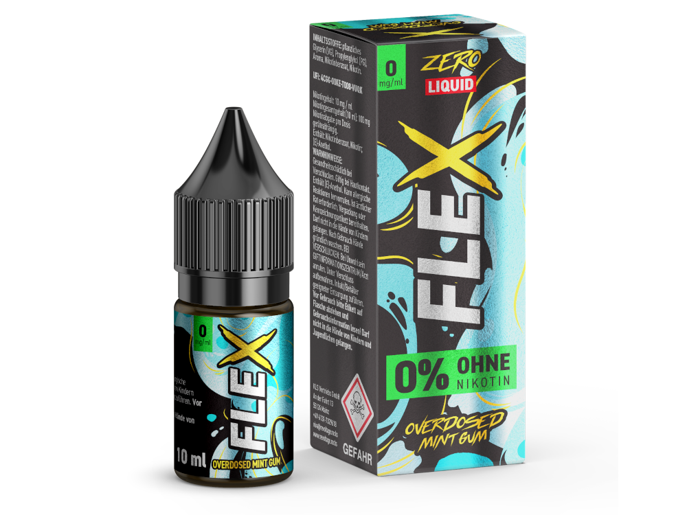 Revoltage - FLEX - Overdosed Mint Gum - Nikotinsalz Liquid 0 mg/ml