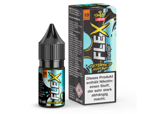 Revoltage - FLEX - Overdosed Mint Gum - Nikotinsalz Liquid 10 mg/ml 15er Packung