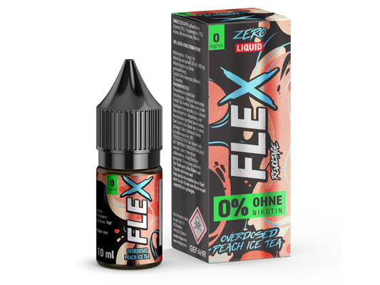 Revoltage - FLEX - Overdosed Peach Ice Tea - Nikotinsalz Liquid 0 mg/ml 450er Packung