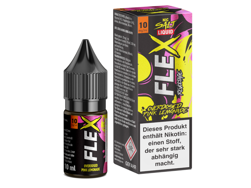 Revoltage - FLEX - Overdosed Pink Lemonade - Nikotinsalz Liquid 10 mg/ml 15er Packung