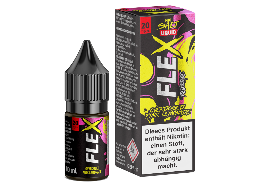 Revoltage - FLEX - Overdosed Pink Lemonade - Nikotinsalz Liquid 20 mg/ml 450er Packung
